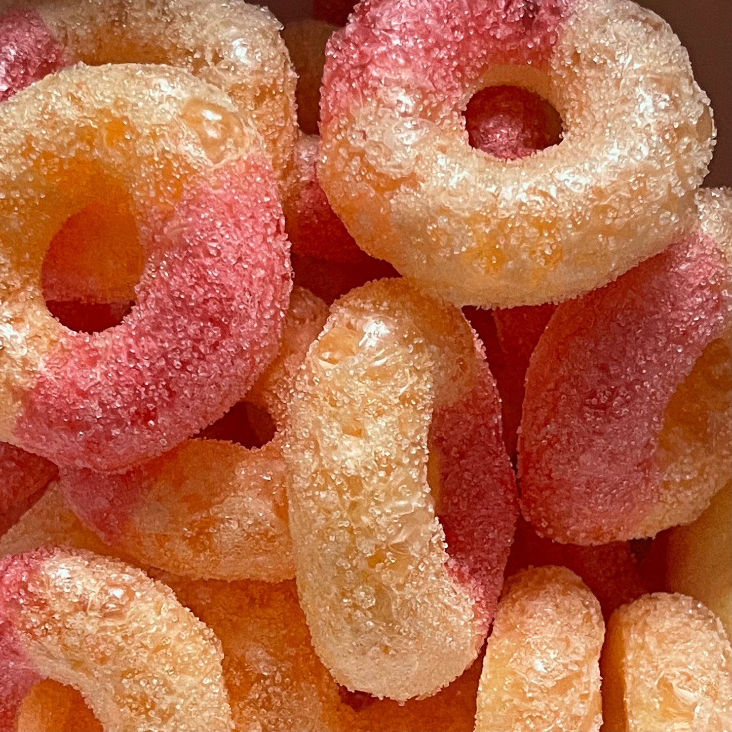 Freeze Dried Peach Gummy Rings
