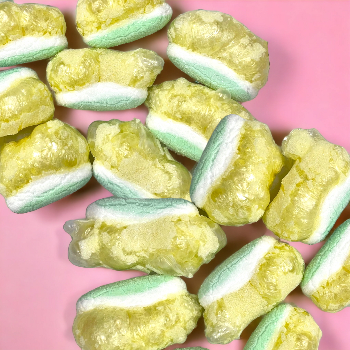 Freeze Dried Honeydew Melon Flavour Gummy Slices 30g | Crunchy, Juicy, Ready for Adventure