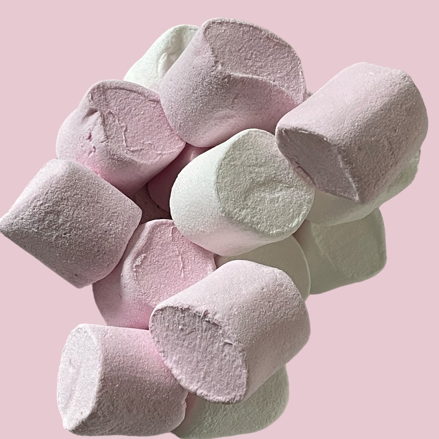 Freeze Dried Pink & White Vanilla Flavoured Marshmallows (made with Haribo)