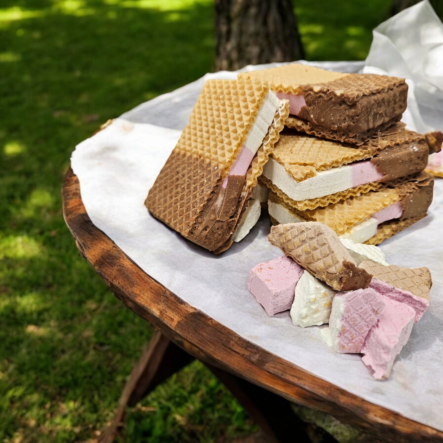 Freeze Dried Neapolitan Ice Cream Sandwich